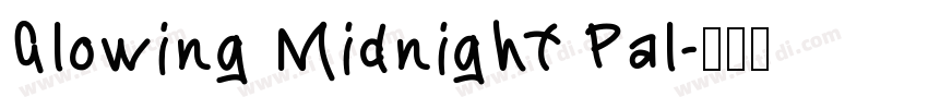 Glowing Midnight Pal字体转换